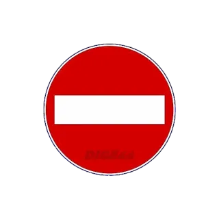⛔️ 4a7afbbd circulation, sens interdit, panneau routier, cercle rouge, interdiction telegram sticker