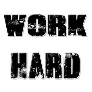 💪 7a15deea WORK HARD work, motivation, hard, effort, text, typography, achievement telegram sticker