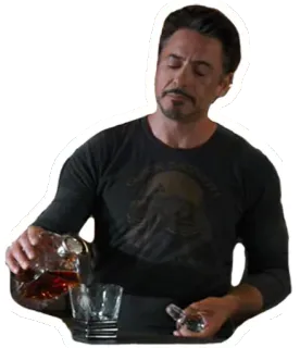 Robert Downey Jr telegram stickers