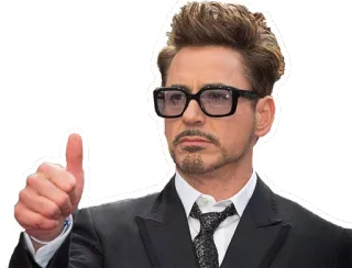 Robert Downey Jr telegram stickers