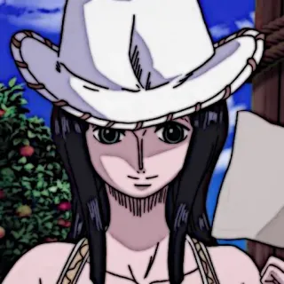 📜 49f62b80 Nico Robin One Piece ニコ・ロビン, アニメ, ワンピース, 漫画, キャラクター telegram sticker