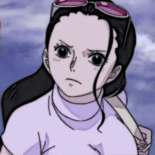 📜 8a028260 Nico Robin One Piece ニコ・ロビン, アニメ, ワンピース, キャラクター, 女性 telegram sticker