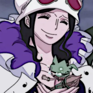 📜 cbc24eed Nico Robin One Piece アニメ, キャラクター, ニコロビン, ワンピース, 漫画, マンガ telegram sticker