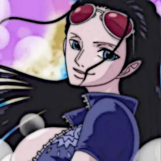 📜 db251c0b Nico Robin One Piece アニメ, ワンピース, ニコ・ロビン, マンガ, キャラクター telegram sticker