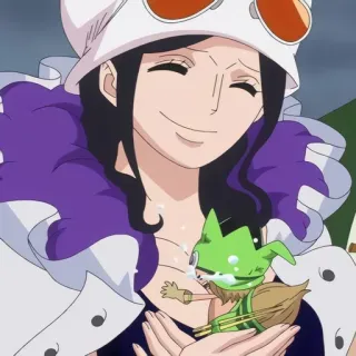 ☺️ 3335163b Nico Robin One Piece nico robin, one piece, anime, manga, cô gái, phụ nữ whatsapp sticker