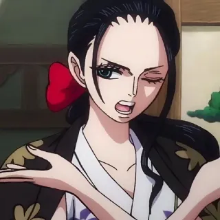 Nico Robin by : @nisaasticker :: @fStikBot whatsapp stickers