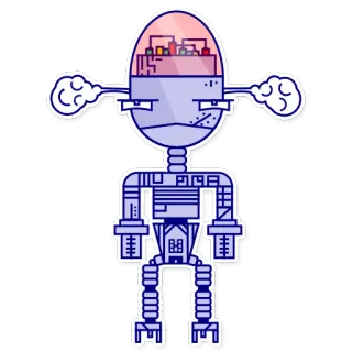 😡 2157b68a robot, kartun, karakter, otomatisasi, masa depan, teknologi telegram sticker