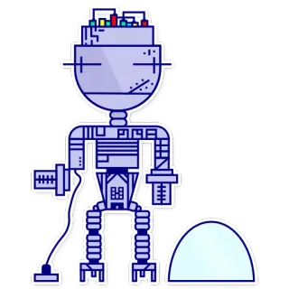 😴 4689ac8f robot, android, mesin, otomatisasi, teknologi, futuristik, AI telegram sticker