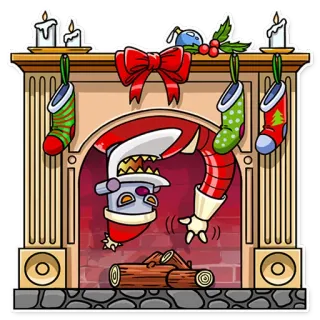 Robo Santa telegram stickers