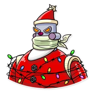 Robo Santa telegram stickers