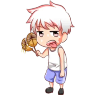 ☀️ 0fd6b3cc アニメ, マンガ, カートゥーン, 男の子, あっかんべー telegram sticker