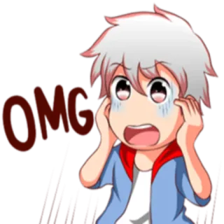 😱 f2778f79 OMG アニメ, ショック, 心配, 恐怖, まじか, びっくり, 表情, 漫画 telegram sticker