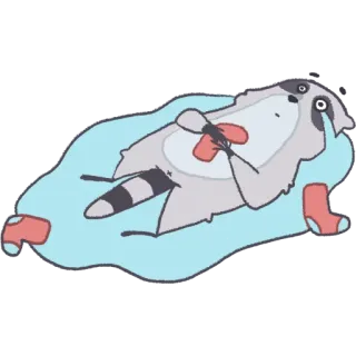 😭 8514fb6f wasbeer, chillen, relaxen, grappig, dier, cartoon telegram sticker