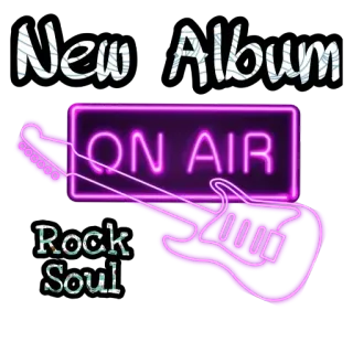 🤟 18248a7d New Album
ON AIR
Rock Soul 음악, 앨범, 록, 소울, 기타, 네온, 온에어 telegram sticker