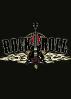 🎶 7003b1f6 ROCK ROLL REBEL Rock, Roll, Rebell, Musik, Gitarre, Feuer, Band, Rock'n'Roll telegram sticker
