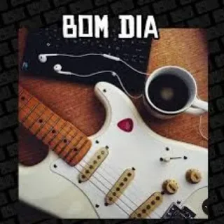 🌇 79d7f9d6 BOM DIA Gitarre, Kaffee, Keyboard, Guten Morgen, Guten Morgen telegram sticker