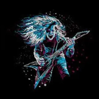🎸 f0b3d79c Gitarre, Musik, Rock, Musiker, Konzert, Heavy Metal telegram sticker
