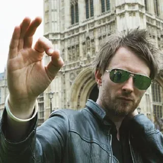 👌 3a6b207f Thom Yorke musician, singer, ok, gesture telegram sticker