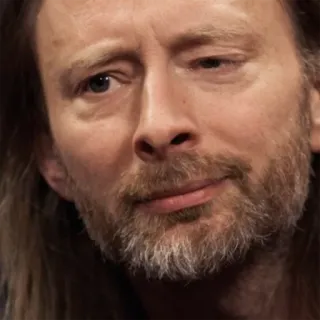 😌 8d0afd74 Thom Yorke singer, musician, radiohead, band, thom yorke telegram sticker
