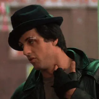 🥀 186f76d3 Rocky Balboa Rocky sylvester stallone, film, boksen, bokser, vechter telegram sticker