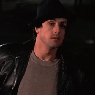 🌑 9a60bd01 Rocky Balboa Rocky boksen, Sylvester Stallone, film, sport, vechter telegram sticker