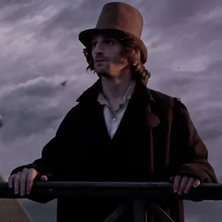 🧡 02aa41b2 男人, 帽子, 肖像, 复古, 外套 telegram sticker