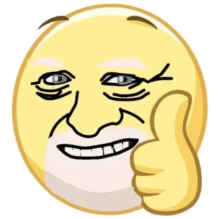 👨‍🦳 b2f86034 emoji, thumbs up, approval, expression telegram sticker