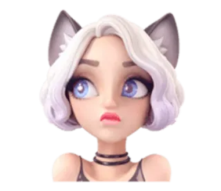 👀 623e1b3a Anime meisje, Cartoon, Sticker, Leuk, Illustratie, Vrouwelijk, Personage telegram sticker