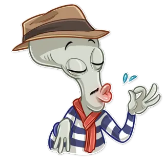 😚 263eda3e Roger American Dad! Alienígena, Desenho animado, Personagem, Engraçado, Humor telegram sticker
