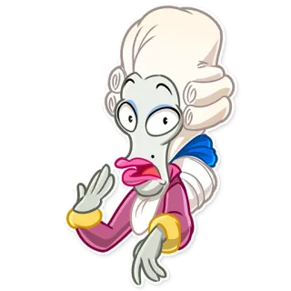 🤭 47023891 Roger American Dad! Alienígena, Desenho animado, Engraçado, Peruca, Chocado telegram sticker
