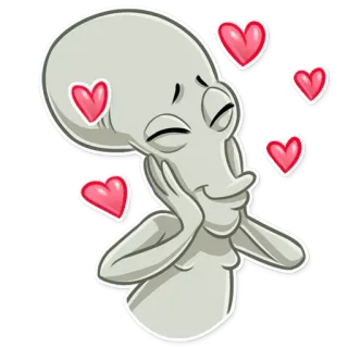 ❤️ 5850f19d Roger Smith American Dad! Alien, Desenho animado, Personagem, Amor, Corações telegram sticker