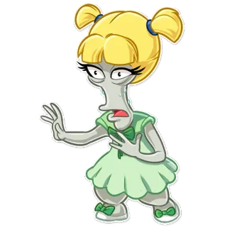 😰 c4fbbf4f Roger Smith American Dad! Desenho animado, Série de TV, Alienígena, Loira, Vestido telegram sticker