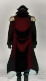 😔 f71d9808 cướp biển, thuyền trưởng, áo khoác, mũ, đồng phục, nhân vật, nhìn từ phía sau telegram sticker