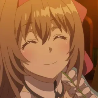 ☺️ 19619207 anime, sorridente, carina, arrossire, ragazza telegram sticker