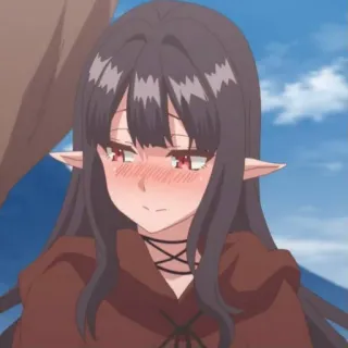 🥰 ed07a6e9 Anime, Elfo, Rossore, Cartone animato, Femmina telegram sticker