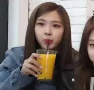 📎 83206ccc woman, juice, drinking, female, person, beverage telegram sticker