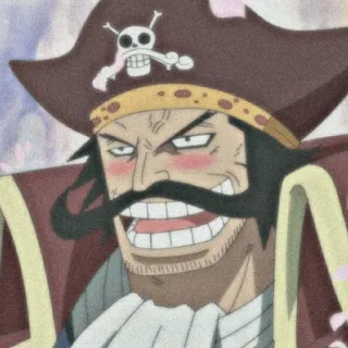 👑 4120796d Gol D. Roger One Piece Anime, Manga, Pirata, Gol D. Roger, One Piece, Personaggio telegram sticker