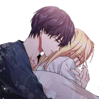 🤗 231fb3cb Anime, Manga, Coppia, Abbraccio, Romance whatsapp sticker