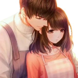 😌 2c80531d Anime, Coppia, Amore, Relazione, Cartone animato whatsapp sticker