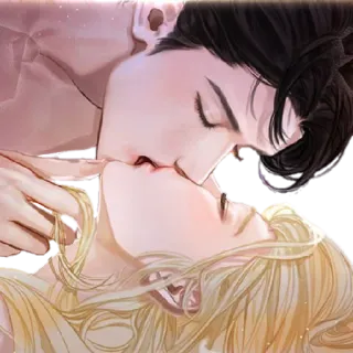 😘 85b35b20 bacio, romantico, amore, coppia, affetto, intimità whatsapp sticker