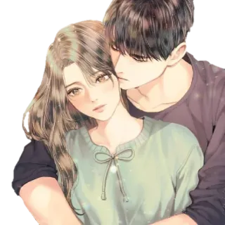 🤗 9349b121 coppia, amore, romanticismo, abbraccio, affetto, relazione whatsapp sticker