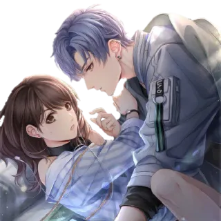 🤗 9c1f492c Anime, Coppia, Amore, Romance, Cartoni animati whatsapp sticker