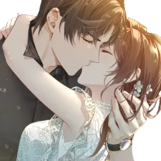 😘 ef282989 coppia, romantico, bacio, amore, relazione whatsapp sticker