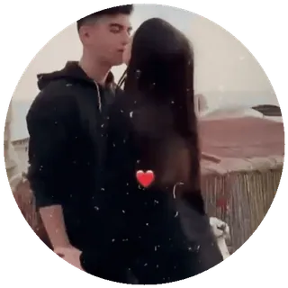 ☺️ 88157edb Paar, Liebe, Romantik, Zuneigung telegram sticker