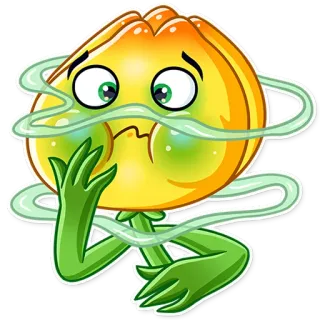 🤢 99a78f6b 卡通, 花, 贴纸, 担心, 植物 telegram sticker