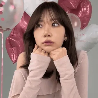 🐽 fb289f91 donna, palloncini, ritratto, ragazza, bellezza, coreana telegram sticker