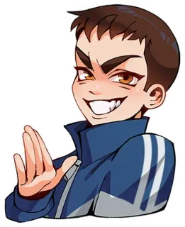 👋 440c8ec5 Cartoon, Anime, Figur, Porträt telegram sticker