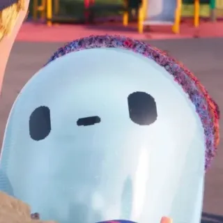 🩲 31710541 Ron Ron's Gone Wrong Roboter, Blau, Cartoon, Animation telegram sticker