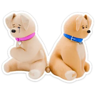 😟 b76c90a4 triste, perros, cachorro, llorando, lágrima, emocional, lindo telegram sticker