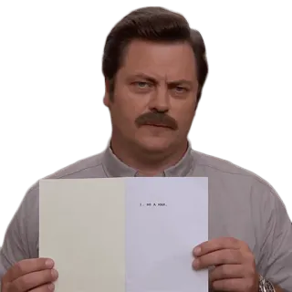 Ron Swanson telegram stickers